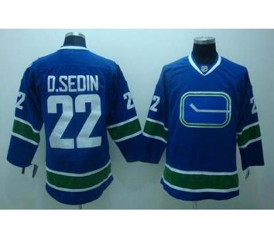 nhl vancouver canucks #22 d.sedin blue[3rd]