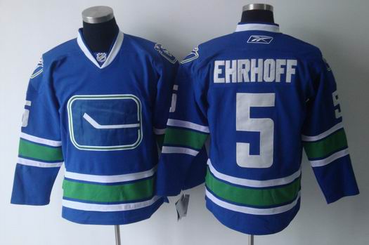 nhl vancouver canucks #5 ehrhoff blue[3rd]