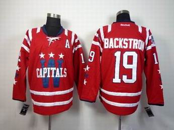 nhl washington capitals 19 Backstrom red jersey