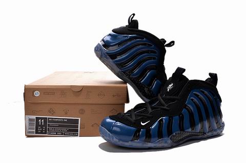 nike Air Foamposite one shoes blue black
