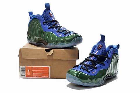 nike Air Foamposite one shoes green blue