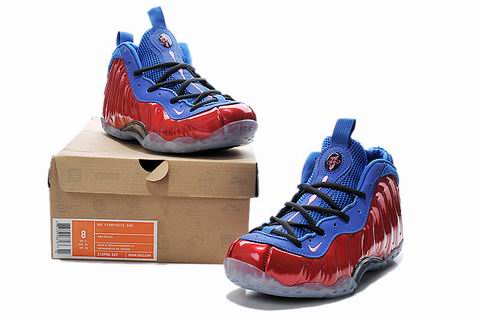 nike Air Foamposite one shoes red blue