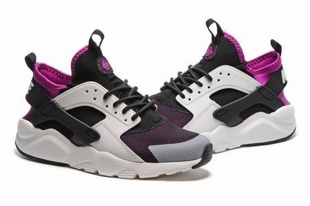 nike Air Huarache shoes white black purple