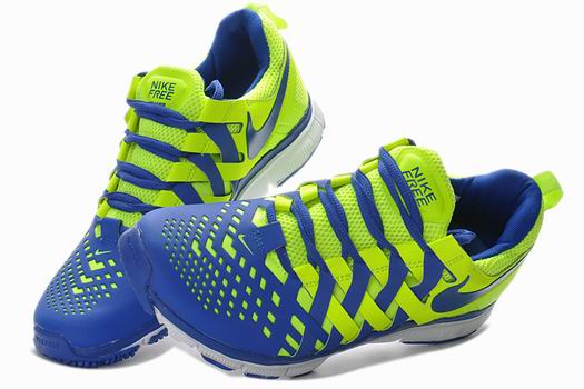 nike Free Trainer 5.0 Fluorescent green blue