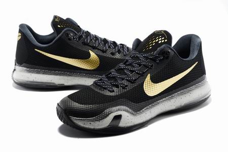 nike Kobe 10 shoes black golden
