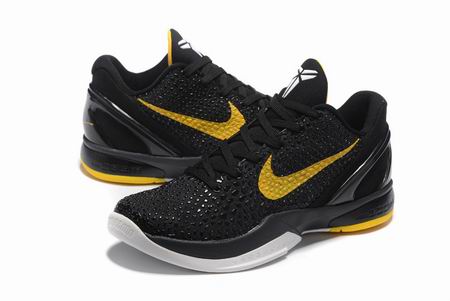 nike Kobe VI shoes black yellow