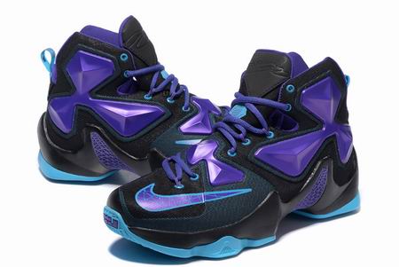 nike Lebron James 13 shoes black purple blue