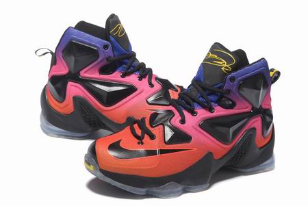 nike Lebron James 13 shoes red pink purple