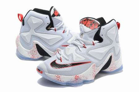 nike Lebron James 13 shoes white red black