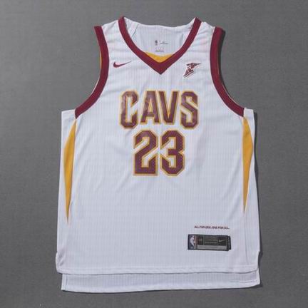 nike NBA Cleveland Cavaliers #23 JAMES white jersey