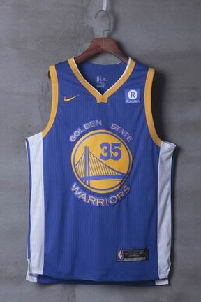 nike NBA Golden State Warriors #35 Durant blue jersey