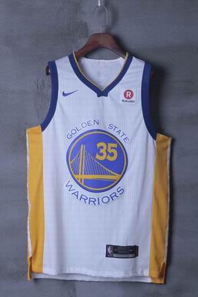 nike NBA Golden State Warriors #35 Durant white jersey