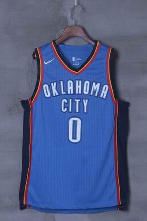 nike NBA Oklahoma City Thunder #0 WESTBROOK blue jersey