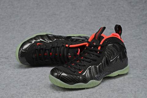 nike air foamposite pro shoes black red