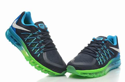 nike air max 2015 shoes black blue green