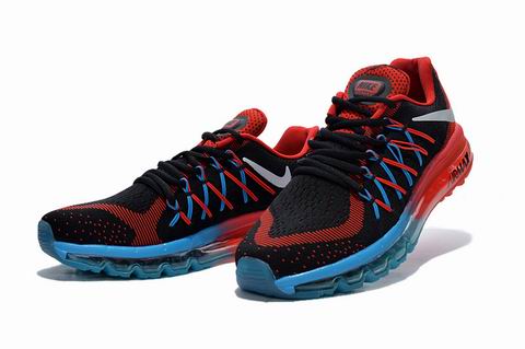 nike air max 2015 shoes black blue red