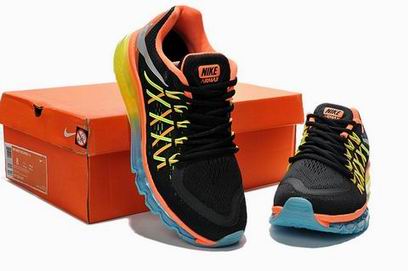 nike air max 2015 shoes black orange blue