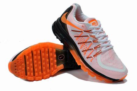 nike air max 2015 shoes white black orange