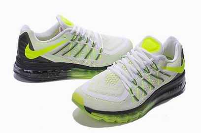nike air max 2015 shoes white green black