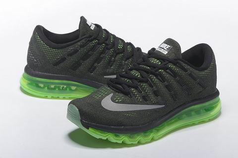 nike air max 2016 shoes green black