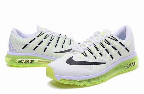 nike air max 2016 shoes white green