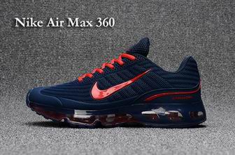 nike air max 360 shoes KPU navy red
