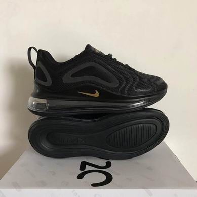 nike air max 720 shoes black golden