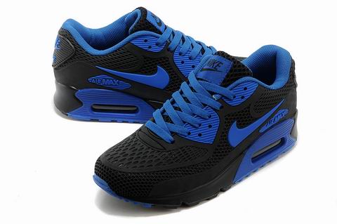 nike air max 90 shoes black blue
