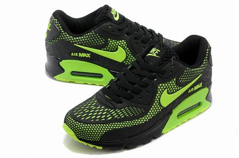 nike air max 90 shoes black green