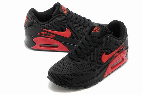 nike air max 90 shoes black red