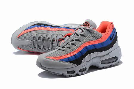 nike air max 95 shoes grey orange blue