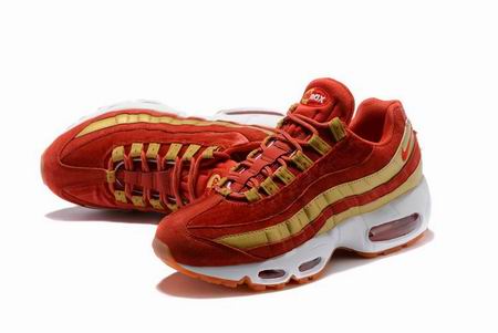 nike air max 95 shoes red golden