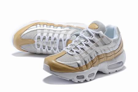 nike air max 95 shoes silver golden