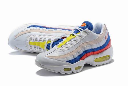 nike air max 95 shoes white blue red