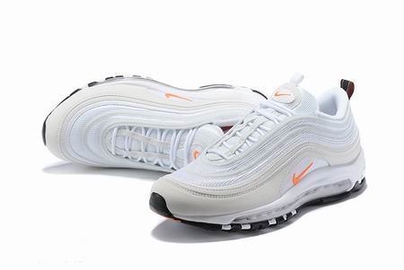 nike air max 97 shoes white orange