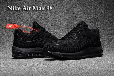 nike air max 98 shoes all black