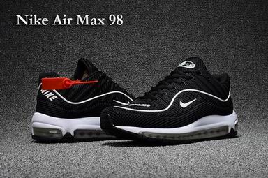 nike air max 98 shoes black white