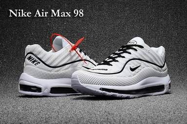 nike air max 98 shoes white black