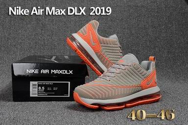 nike air max DLX 2019 shoes grey orange