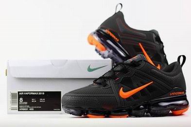 nike air vapormax 2019 shoes black orange
