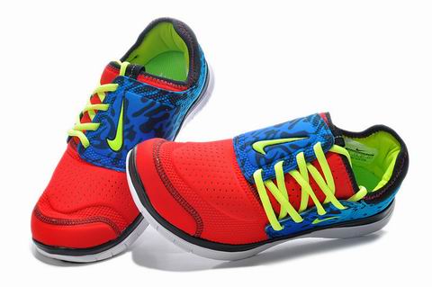 nike free 3.0 shoes red blue green