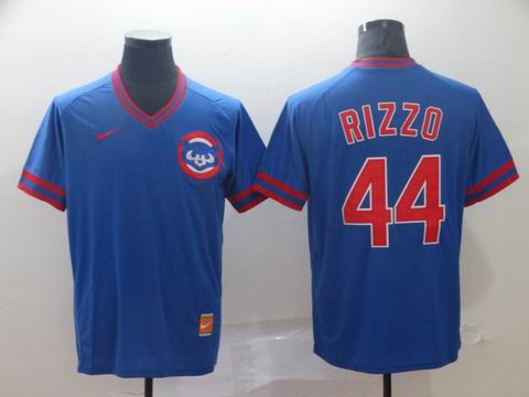 nike mlb Chicago Cubs #14 Rizzo blue jersey
