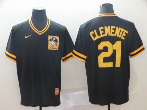 nike mlb Pittsburgh Pirates #21 Clemente black jersey