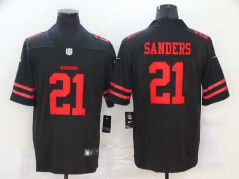 nike nfl 49ers #21 SANDERS black vapor untouchable jersey