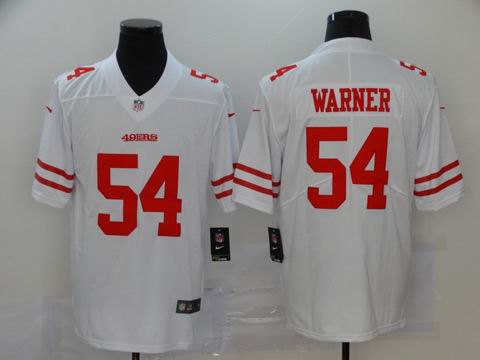 nike nfl 49ers #54 WARNER white vapor untouchable jersey