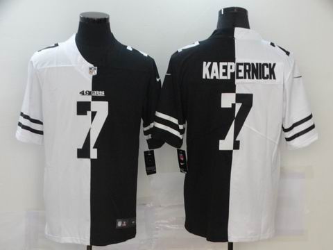 nike nfl 49ers #7 KAEPERNICK white black jersey