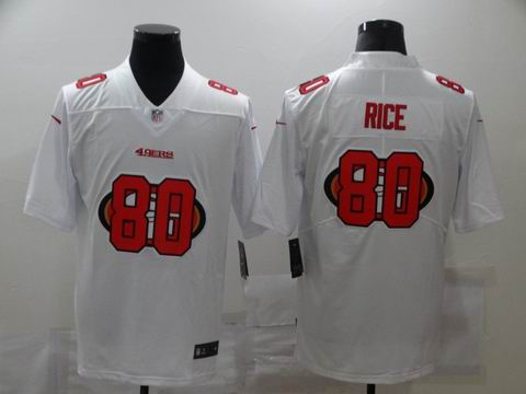 nike nfl 49ers #80 RICE white shadow jersey