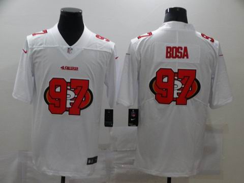 nike nfl 49ers #97 BOSA white shadow jersey