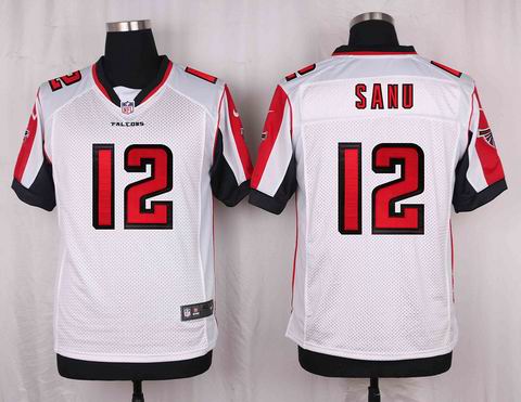 nike nfl Atlanta Falcons #12 Sanu white elite jersey