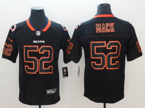 nike nfl Bears #52 Khalil Mack lights out black rush jersey